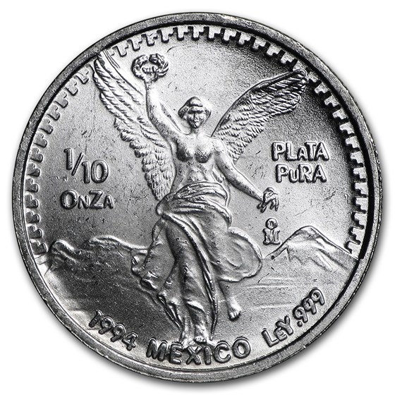 1994 Mexico 1/10 oz Silver Libertad BU 1994 Mexico 1/10 oz Silver Libertad BU